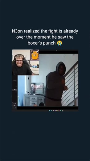 neon on Instagram: "This moment had chat exploding instantly. N3on seeing the boxer’s punch and realizing the fight is already over is pure, unfiltered shock and comedy in real time. The pause, the wide-eyed reaction, and the split-second understanding make this clip unforgettable. It’s that perfect combination of tension, surprise, and humor where you can practically feel the moment hit him. Fans can’t get enough of these raw, unscripted reactions because they’re completely genuine — no edits,