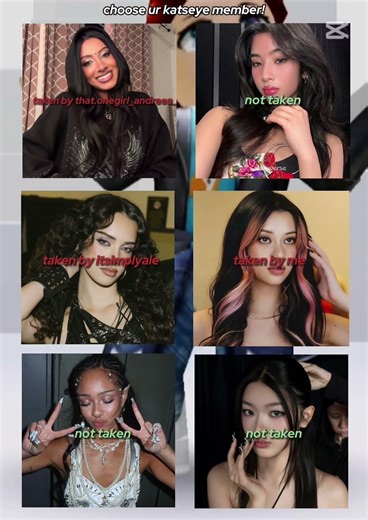 Choose your Katseye member!(Updated version until all the members are taken!)#katseye #katseyeedit😛🫶