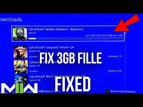 HOW TO FIX THE 3GB FILE FOR WARZONE 2.0 NOT BEING INSTALLED | (PS4) (PS5) SOLUTION | WORKING FIX |