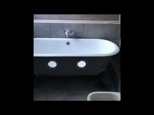 Cast Iron Bath Resurfaced and Re Enamelled to New Again by Miltons Bath Enamel Repair London