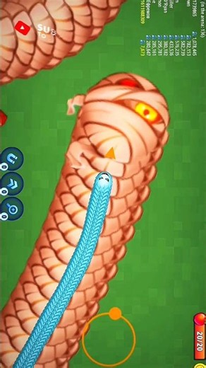 🐍 BIG Snake vs Tiny Snake 😱 Wait For The End! 🔥 | Worms Zone.io Mod APK 2026 | Viral Gaming #shorts