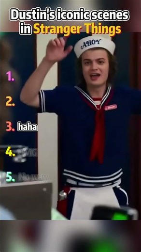 Dustin's iconic scenes in Stranger Things#strangerthings #video #dustin #shorts