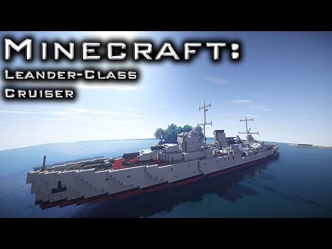 Minecraft: Cruiser Tutorial (Leander-Class 1931)