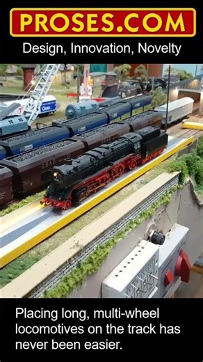 The Easiest Way to Place a Locomotive on the Track #modeltrains