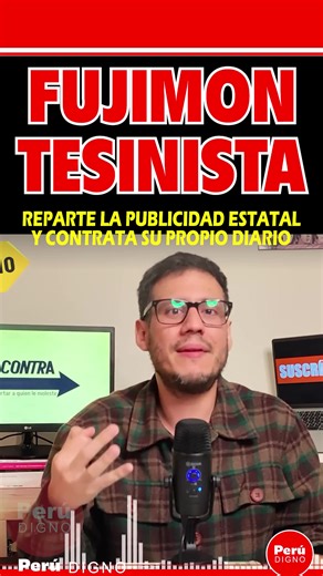 38K views · 1.8K reactions | (()) Un fujiomorntesista se ha convertido en #consejero de #DinaBoluarte y es se encargado de distribuir la #publicidad #estatal, beneficiando principamente a su diario, que nadie lo lee, pero es el unico que defiende la gestion de Boluarte. | Perú Digno | Facebook