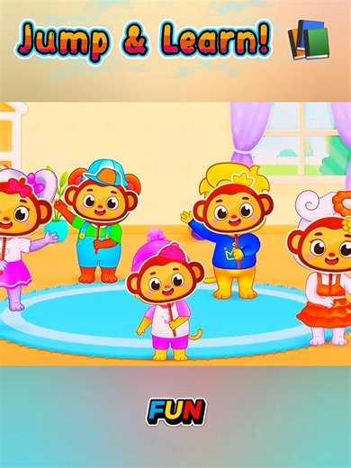 Fun Jumping Exercise for Kids to Learn Counting