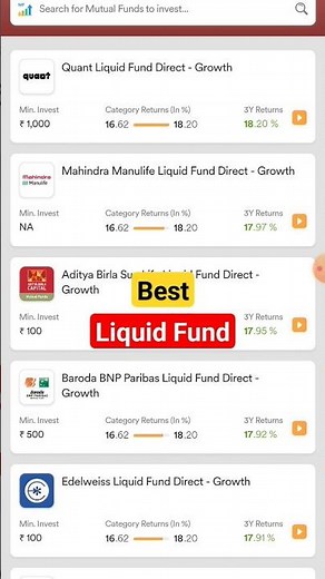 liquid mutual funds 2024 || best liquid funds to invest in 2024