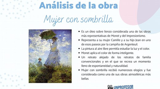 Mujer con sombrilla de MONET: análisis de la obra - RESUMEN!!