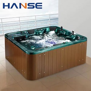 [Hot Item] Deluxe Balboa Outdoor SPA 6-Person Rectangular Hot Tub with Massage Bath Garden Whirlpool Tubs
