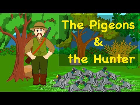 The Pigeons and the Hunter | Moral Story | Bedtime Stories | Itsy Bitsy Toons - English Stories