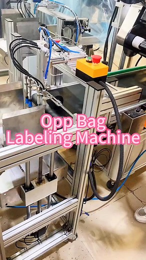 Opp bag automatic paging labeling machine #labelingmachine #cardlabelingmachine #flatlabelingmachine | Packaging Machinery