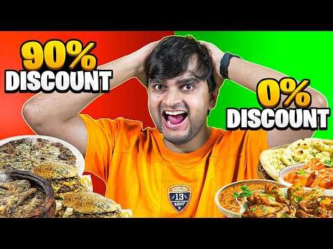 Trying Discount vs Non Discount Food from Zomato