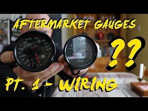 How to wire aftermarket amazon motorcycle gauges