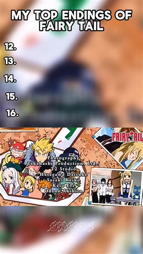 Top 6 openings of fairy tail #fairytail #natsu