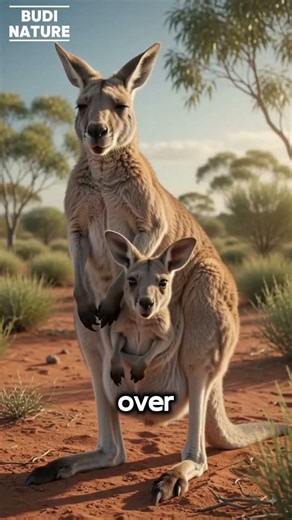 Life Cycle of the Red Kangaroo (Macropus rufus) | From Tiny Joey to Powerful Hopper #mammals