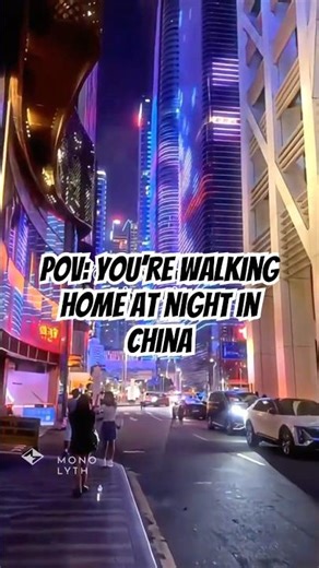 POV: A Walk Through the City of the Future 🌆 #futuristiccity #pov #citylights