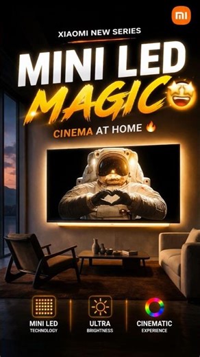 Xiaomi Mini LED Series 🤯 | Next Level TV Experience 🔥 | Mini LED Magic! #xiaomi#viral#trendingshorts