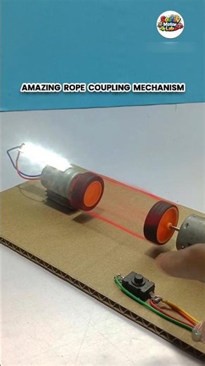 Amazing Rope Coupling Brake Mechanism | Smart DIY Machine Idea