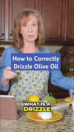 How to Correctly Drizzle Olive Oil! #shorts #recipe #shortvideo #cooking