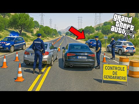 Highway Traffic Control with the Gendarmerie (Arrest, Chase) | GTA 5 Mods