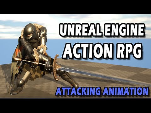 Unreal Engine 5 Melee Combat System Tutorial | Light Attacking Animations | ARPG #8