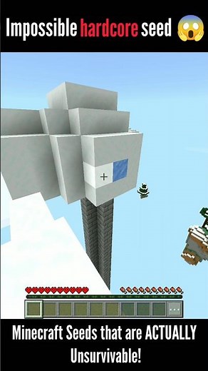 3 Minecraft Seeds That are ACTUALLY Unsurvivable! 😱🚫 #minecraft #shorts