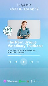 The New, Unique Veterinary Textbook 📖 🎙️ Listen now! Joining Anthony Chadwick for this episode of @vetchatpodcast are Anne Quain and Andrew Gardiner, authors of The Veterinary General Practice Casebook: Companion Animal Clinics. 🐶 🐱 In this engaging conversation, Anthony speaks with Anne and Andrew about their shared passion for veterinary medicine, the importance of general practice, and the need for recognition of GPs in the field. The conversation also touches on the significance of wellb