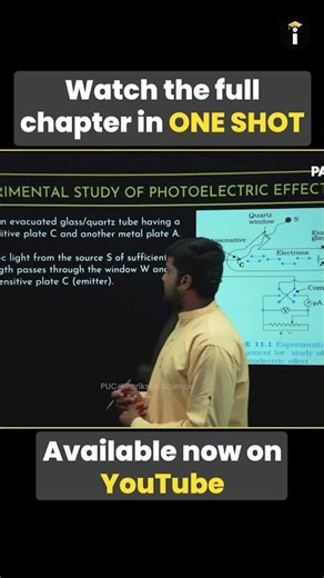 Experimental Study of Photoelectric Effect | Dual Nature of Radiation & Matter | Physics In Kannada
