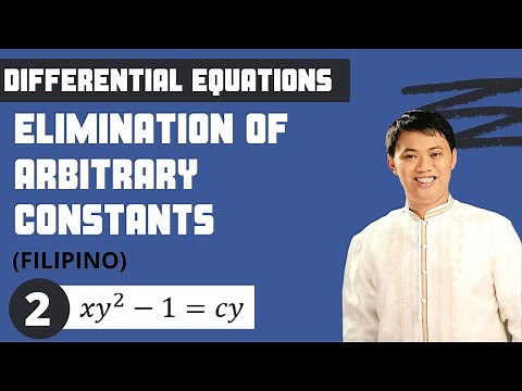 Solved Problem #2 - Elimination of Arbitrary Constants (Differential Equations)