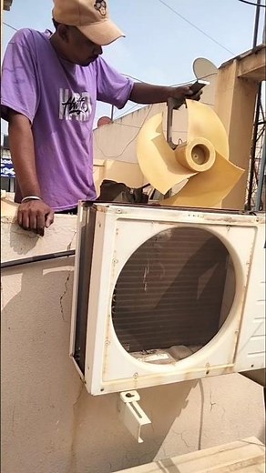 Voltas split AC outdoor unit fan motor replacement