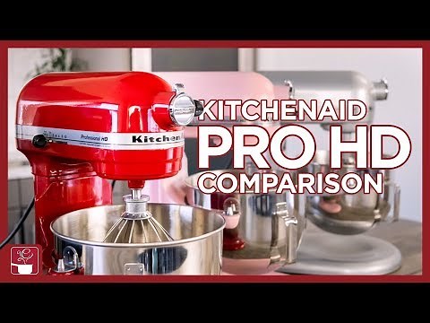KitchenAid Mixer Comparison Professional HD Mixer, Artisan Mixer, and Pro 600 Bowl-Lift Mixer