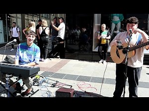 "For The First Time" on Grafton Street with Roe Byrne and Conor Marcus. (The Script) cover.