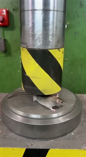 Scientists tested the flexibility of mice under a hydraulic press!
