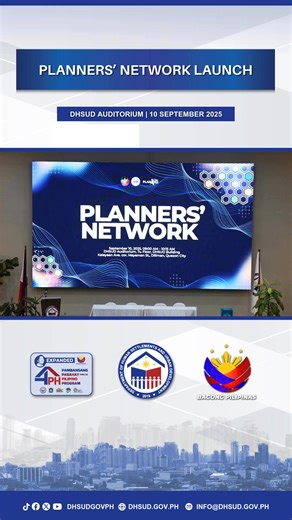 Planners’ Network Launch #DHSUD #BagongPilipinas #SustainableDevelopment | Department of Human Settlements and Urban Development