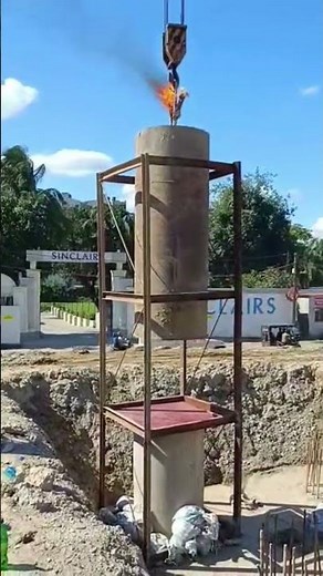 DYNAMIC LOAD TEST #construction #construction pile foundation load test