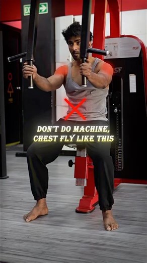 Chest fly done right ✅ #chestday #exercise #posturecorrection