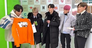 ATEEZ Visit Gwangju's "K-Pop Star Street" and Donate Their Prized Possessions