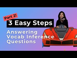 Answering Vocabulary Inferential Questions Part 4 | 3 Easy Steps | Secondary School Comprehension