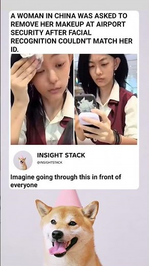 Makeup TOO Strong! Facial Recognition Fails at Airport Security