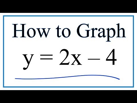 How to Graph y = 2x - 4