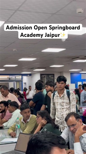 New Batch Start Springboard Academy Jaipur #springboard #admission #viral