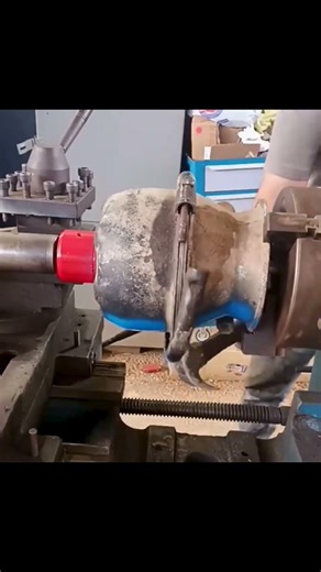 Machine Part Disassembly Using Lathe.