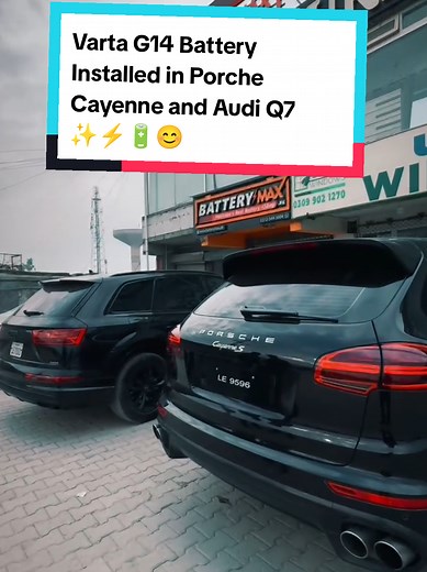 Varta G14 Battery Installed in Porche Cayenne and Audi Q7 🔋⚡✨ #feed #pakistan #short #fyp #porche #audi #battery