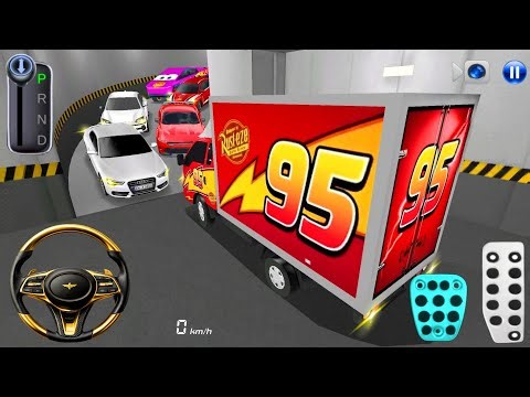 Mini Bus McQueen Parking Challenge | 3D Driving Class - Android Gameplay | GaMiNg WiTh ArYaN