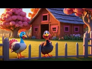 Turkey Feathers Go Gobble Gobble Gobble | Nursery Rhymes for Kids & Baby Songs