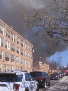 Crews battle 6-alarm fire at Camp Washington warehouse