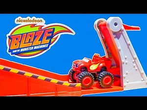 Blaze and the Monster Machines Uses the Monster Dome Track a Toy Unboxing