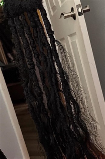 Crochet Boho Locs FULL SET | Human Hair Curls - Etsy