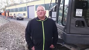 Construction and civil engineering customer Marc Abresch talks about his CASE CX145D, a short-radius excavator ideal for urban jobsites. "One advantage is that the excavator has rubber pads, so I can drive directly on roads without having to put on rubber mats," he said. "The operability is very good, it is a quiet machine and the diesel consumption is very economical." | CASE Construction Equipment
