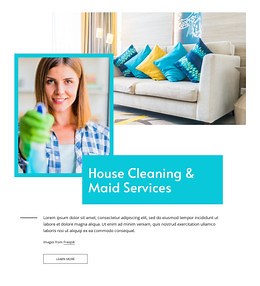 Maid services - Website Template by Nicepage